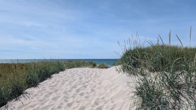 Nur wenige Schritte bis zum Strand